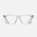 An image of the 1410 Square Optical Glasses Sand Crystal frame frontal view with arms open