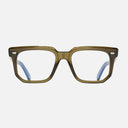 An image of the 1410 Square Optical (Large) in Olive frame frontal view with arms open