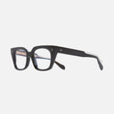 An image of the 1411 Cat Eye Optical Glasses Black frame side view with arms open