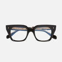 An image of the 1411 Cat Eye Optical Glasses Black frame frontal view with arms closed