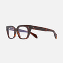 An image of the 1411 Cat Eye Optical Glasses Dark Turtle frame side view with arms open