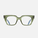 An image of the 1411 Cat Eye Optical Glasses Joshua Green frame frontal view with arms open