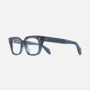 An image of the 1411 Cat Eye Optical Glasses Deep Blue frame side view with arms open