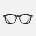 An image of the 1416 Round Opticals Black on Crystal frame frontal view with arms open