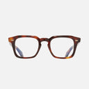 An image of the 1416 Round Opticals Havana frame frontal view with arms open