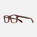 An image of the 1416 Round Opticals Havana frame side view with arms open