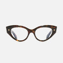 An image of the 1417 Cat Eye Opticals Brush Stroke frame frontal view with arms open