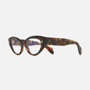 An image of the 1417 Cat Eye Opticals Brush Stroke frame side view with arms open