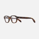 An image of the 1420 Round Opticals Multi Havana frame side view with arms open