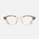 An image of the 1420 Round Opticals Grey on Granny Chic frame frontal view with arms open