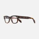 An image of the 1421 Rectangle Opticals Multi Havana frame side view with arms open
