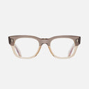 An image of the 1421 Rectangle Opticals Grey on Granny Chic frame frontal view with arms open