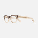 An image of the 1421 Rectangle Opticals Grey on Granny Chic frame side view with arms open
