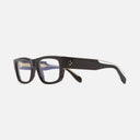An image of the 9043 Rectangle Opticals Black frame side view with arms open