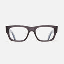 An image of the 9043 Rectangle Opticals Dark Grey frame frontal view with arms open