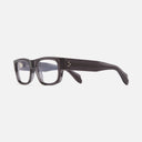 An image of the 9043 Rectangle Opticals Dark Grey frame side view with arms open