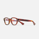 An image of the 9290 Round Opticals Red Havana frame side view with arms open