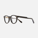 An image of the 9378 Round Opticals Black frame side view with arms open