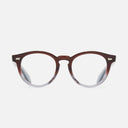 An image of the 9378 Round Opticals Grad Sherry  frame frontal view with arms open