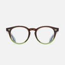 An image of the 9378 Round Opticals Gradient Green frame frontal view with arms open