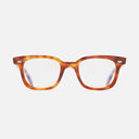 An image of the 9521 Square Opticals (Small) Old Havana frame frontal view with arms open