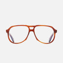 An image of the 9782 Aviator Opticals Havana Honey Turtleframe frontal view with arms open