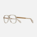 An image of the 9782 Aviator Opticals Sand Crystal frame side view with arms open