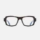 An image of the 9894 Rectangle Opticals in Black frame frontal view with arms open