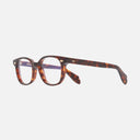 An image of the 9990 Round Opticals Dark Turtle frame side view with arms open