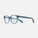 An image of the 9990 Round Opticals Deep Teal frame side view with arms open