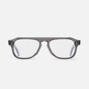 An image of the GR14 Aviator Opticals in Grey on Granny Chic frame frontal view with arms open