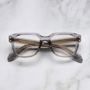 An image of the 1433 Square Optical in Smoke Quartz frame frontal view with arms closed marble background