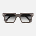 An image of the 1386 Square Sunglasses Mud frame frontal view with arms closed