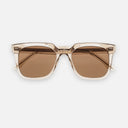 An image of the 1387 Square Sunglasses Granny Chic frame frontal view with arms closed