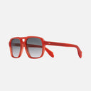 An image of the 1394 Aviator Sunglasses (Small) in Rouge frame side view with arms open