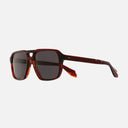 An image of the 1394 Aviator Sunglasses Nolita Havana frame side view with arms open