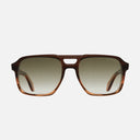 An image of the 1394 Aviator Sunglasses Fireburst Grad frame frontal view with arms open