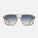 An image of the 1394 Aviator Sunglasses Granny Chic frame frontal view with arms open