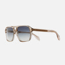 An image of the 1394 Aviator Sunglasses Granny Chic frame side view with arms open