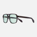 An image of the 1394 Aviator Sunglasses Dark Grey frame side view with arms open