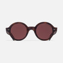 An image of the 1396 Rectangle Sunglasses Vintage Sunburst frame frontal view with arms open