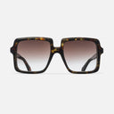 An image of the 1398 Square Sunglasses Brush Stroke frame frontal view with arms open