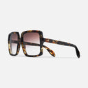 An image of the 1398 Square Sunglasses Brush Stroke frame side view with arms open