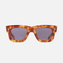 An image of the 1402 Square Sunglasses Old Havana frame frontal view with arms open