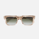 An image of the 1403 Square Sunglasses Sand Crystal frame frontal view with arms closed