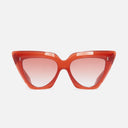 An image of the 1407 Cat Eye Sunglasses Rouge frame frontal view with arms open