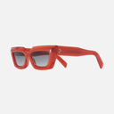 An image of the 1408 Cat Eye Sunglasses Rouge frame side view with arms open