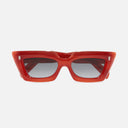 An image of the 1408 Cat Eye Sunglasses Rouge frame frontal view with arms closed