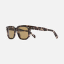 An image of the 1410 Square Sunglasses Grey Havana frame side view with arms open