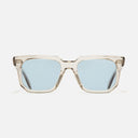 An image of the 1410 Square Sunglasses Sand Crystal frame frontal view with arms open